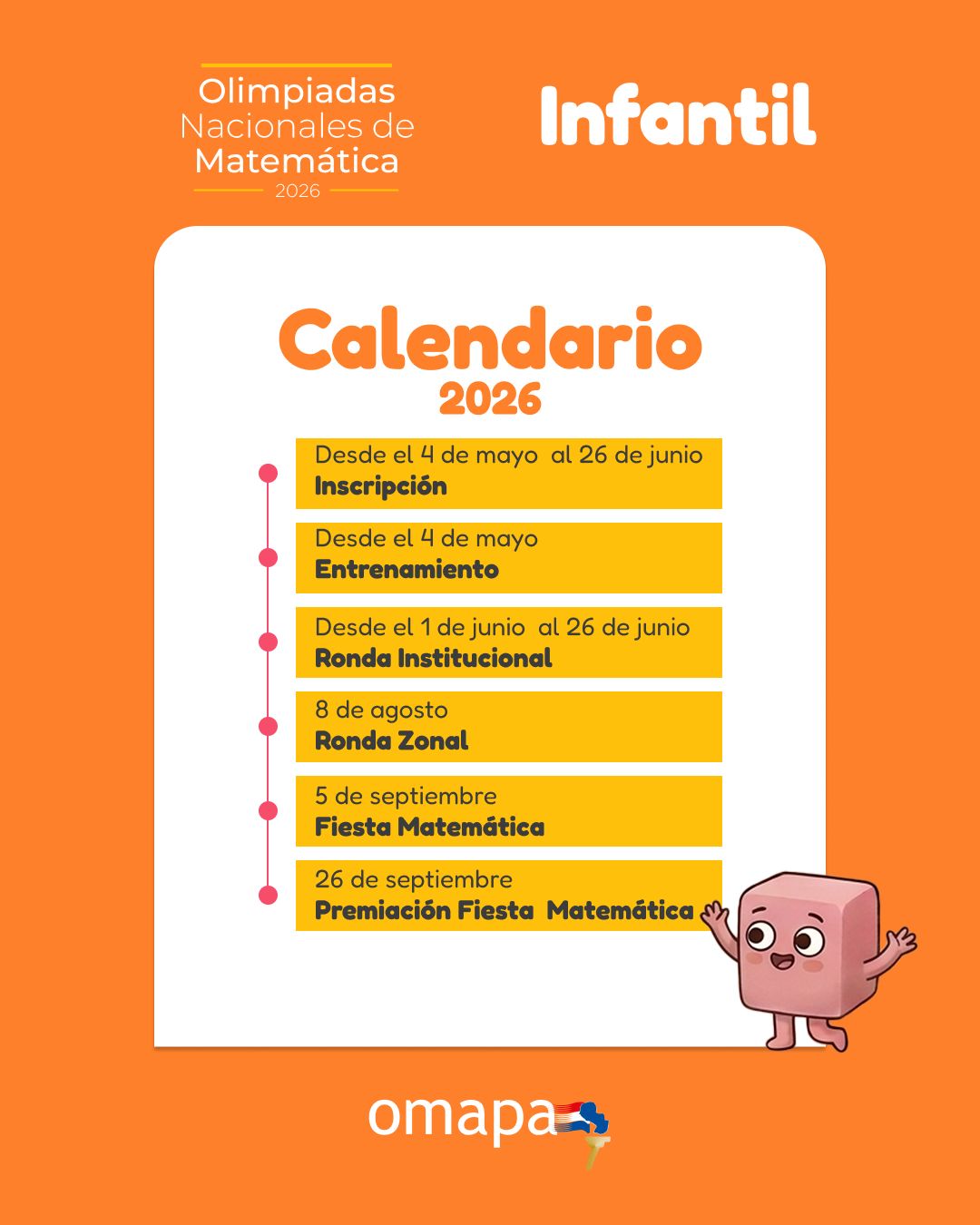 Calendario Infantil OMAPA 2026