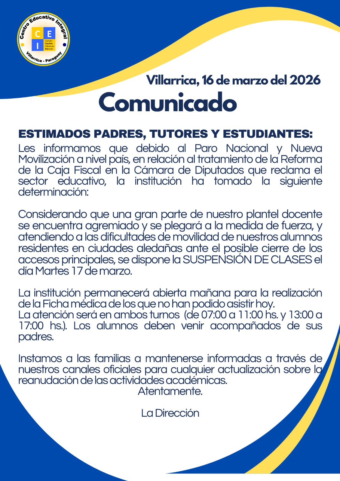 Movilización Docente, martes 17.